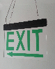 Acrylic Emergency Double Sided LED Exit Sign